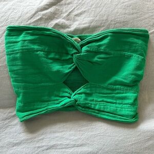 Green Women's Crop Top